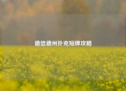 德信德州扑克短牌攻略