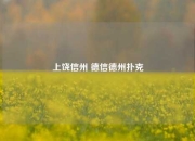 上饶信州 德信德州扑克