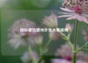 国际德信德州扑克大赛视频