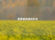 菠萝德信德州扑克